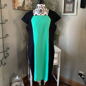 Liz Claiborne Colorblock Sheath Dress women’s 18